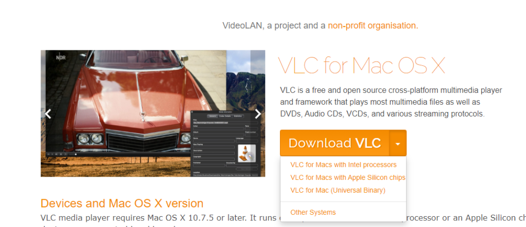 vlc media player on macos